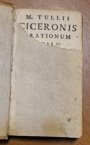 TULLII CICERONIS ORATIONUM 3 volumi Campi 1779 Libro Antico Orazioni …