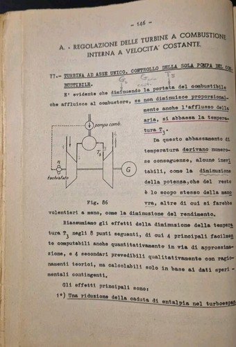 TURBINE A GAS E TURBOREATTORI di Antonio Capetti 1955 Libreria …