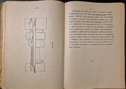 TURBINE A GAS E TURBOREATTORI di Antonio Capetti 1955 Libreria …