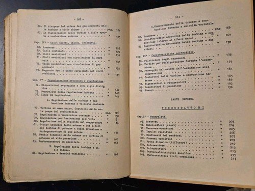 TURBINE A GAS E TURBOREATTORI di Antonio Capetti 1955 Libreria …