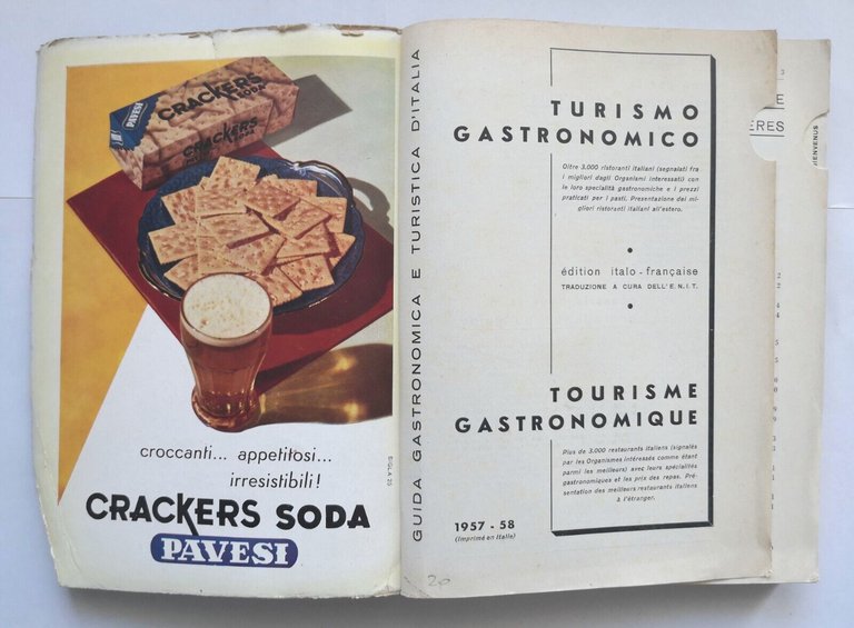 TURISMO GASTRONOMICO 1957 Centro Editoriale Italiano Sviluppo Turismo Libro