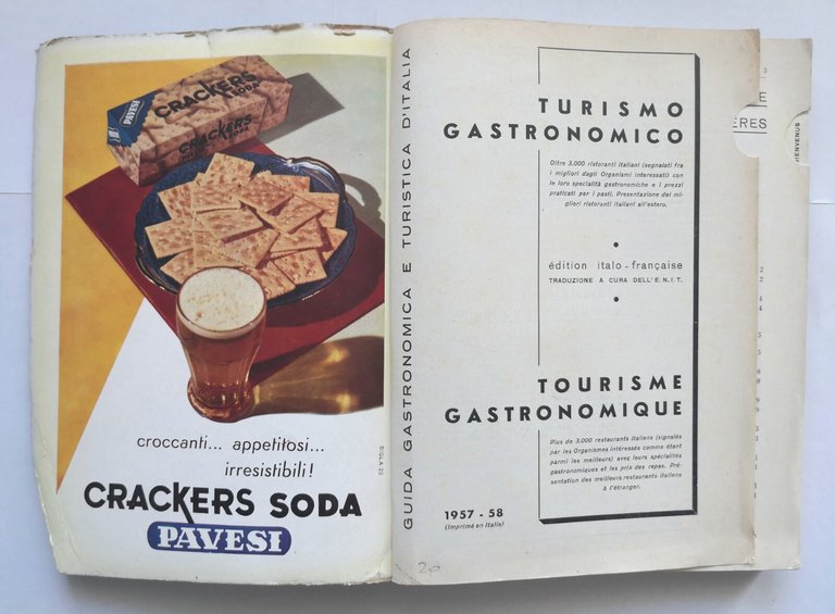 TURISMO GASTRONOMICO 1957 Centro Editoriale Italiano Sviluppo Turismo Libro