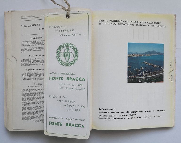 TURISMO GASTRONOMICO 1957 Centro Editoriale Italiano Sviluppo Turismo Libro