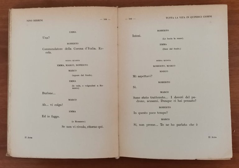 TUTTA LA VITA IN QUINDICI GIORNI commedia 3 atti di …