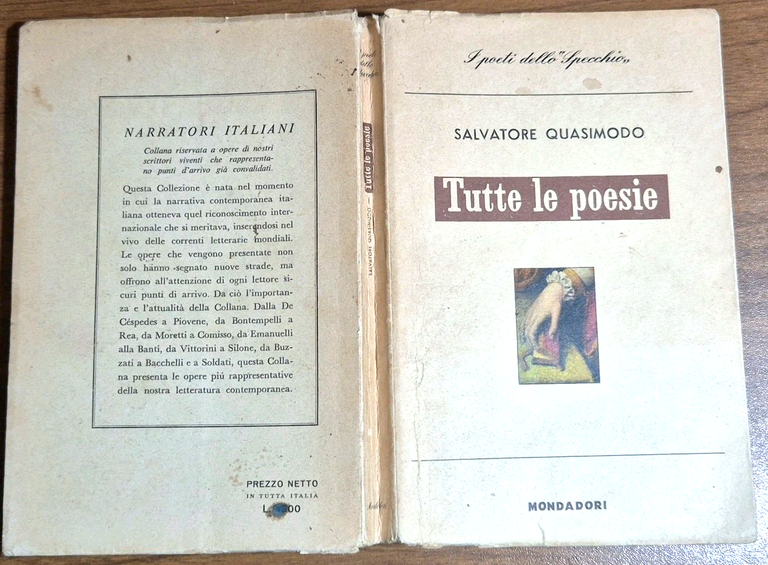 TUTTE LE POESIE di Salvatore Quasimodo 1960 I edizione Mondadori …