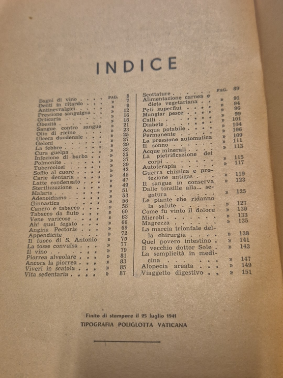 TUTTI BENE IN CASA del dottor PI Conversazioni mediche 1941 …