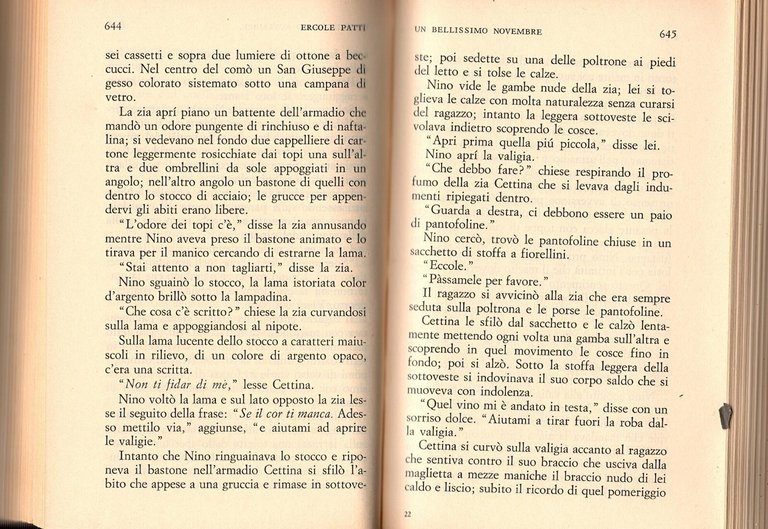 TUTTI I ROMANZI DI ERCOLE PATTI 1972 Bompiani Libro Giovannino …