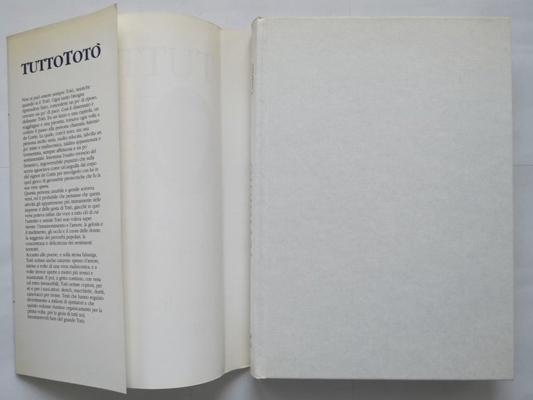 TUTTO TOTÒ a cura di Ruggero Guarini 1991 Gremese Libro …