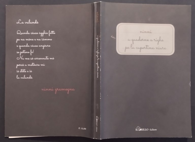 U QUADERNE A RIGHE PE LA CUPERTINA NIURA di Ninni …