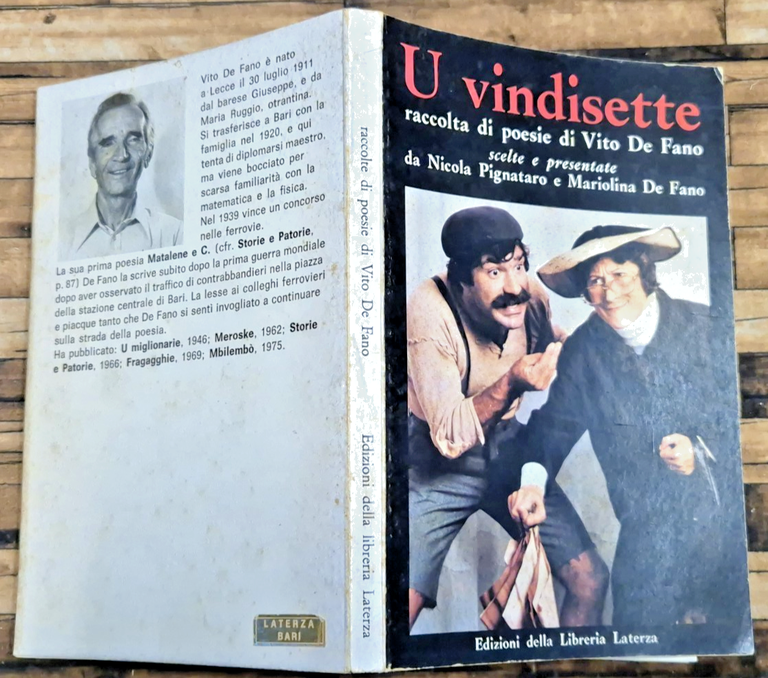U VINDISETTE di Vito De Fano 1980 Laterza Poesie Dialetto … | Immagine Gallery 2