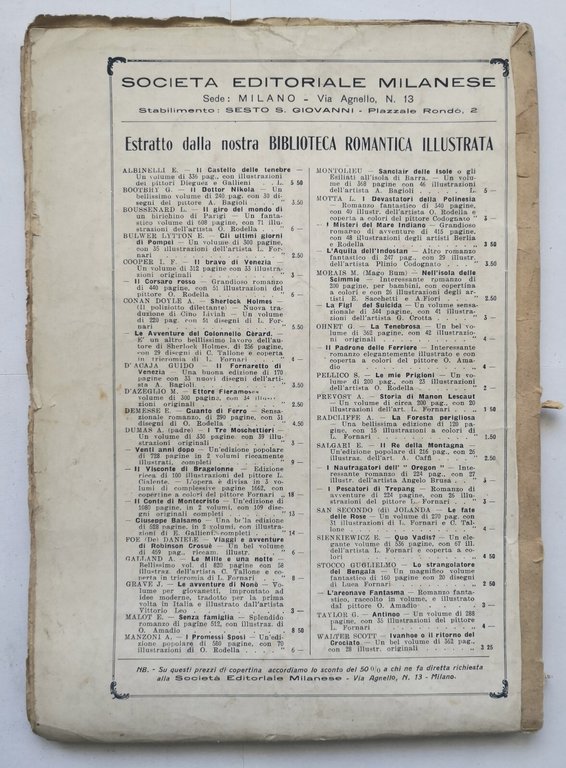 ULTIME LETTERE DI JACOPO ORTIS di Ugo Foscolo 1908 Editoriale …
