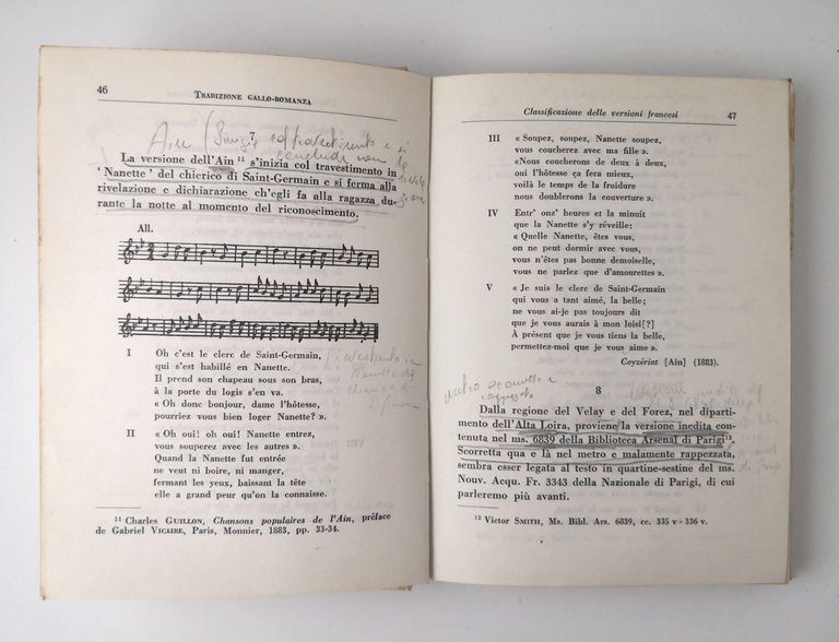 UN'ANTICA CANZONE FRANCESE di Giovanni Battista Bronzini 1967 STEM Mucchi …