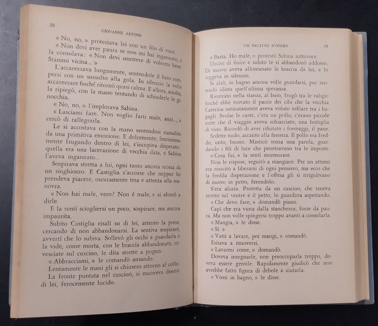 UN DELITTO D'ONORE di Giovanni Arpino 1961 Mondadori Libro I …