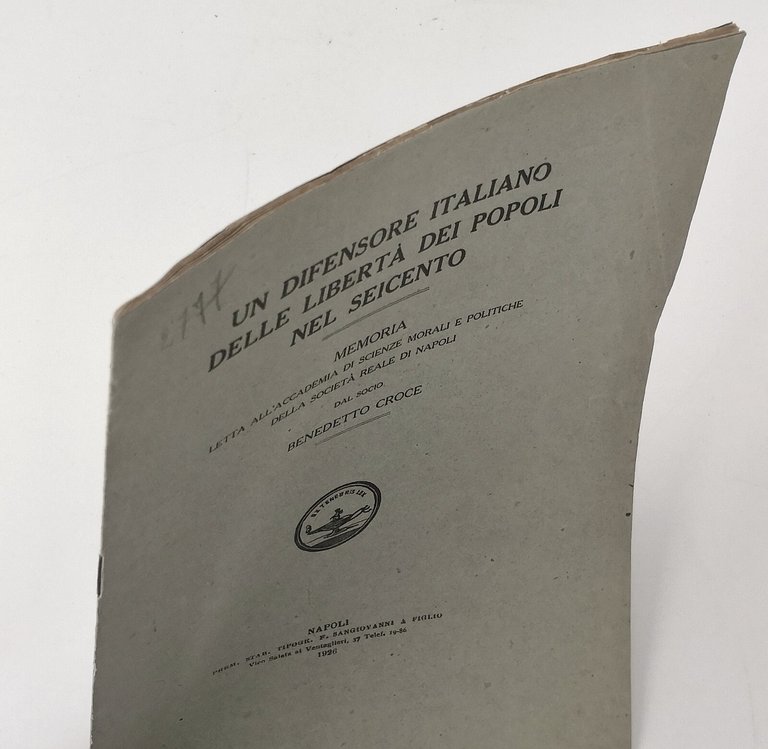 UN DIFENSORE ITALIANO DELLE LIBERTÀ DEI POPOLI NEL SEICENTO di …