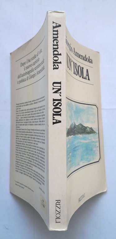UN'ISOLA di Giorgio Amendola 1980 Rizzoli Libro biografia confino antifascismo