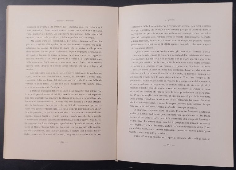 UN ITALIANO A VERSAILLES di Angelo Gatti 1958 Ceschina Libro …