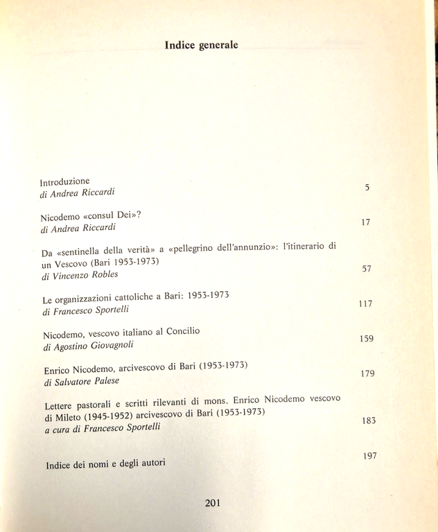 UN VESCOVO MERIDIONALE Enrico Nicodemo a Bari 1953 1973 Edipuglia … | Immagine Gallery 3