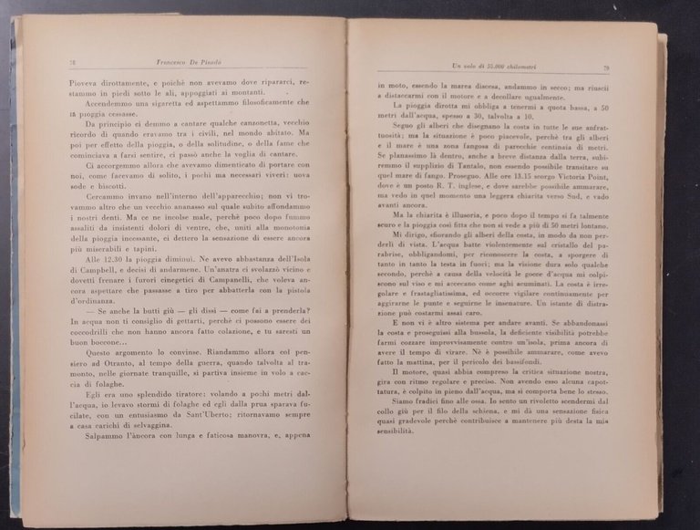 UN VOLO DI 55000 CHILOMETRI di Francesco De Pinedo 1928 …