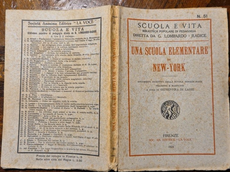 UNA SCUOLA ELEMENTARE DI NEW YORK documenti didattici Horace Mann …