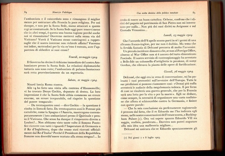 UNA SVOLTA DECISIVA DELLA POLITICA MONDIALE di M Paleologue 1934 …