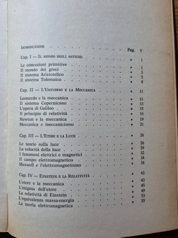 UNIVERSO E RELATIVITÀ di Giuseppe Arcidiacono 1967 Massimo libro