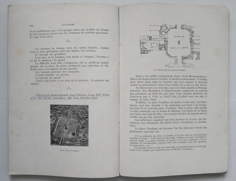 URBANISME di Le Corbusier Libro Les Editions Crès anni '60