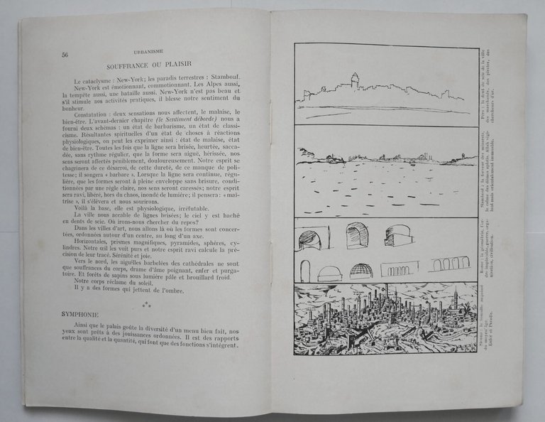 URBANISME di Le Corbusier Libro Les Editions Crès anni '60