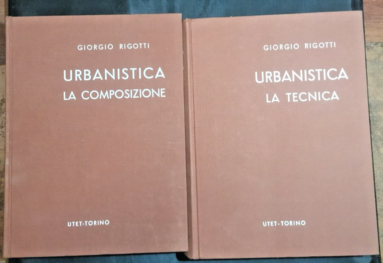 URBANISTICA 2 volumi di Giorgio Rigotti La tecnica composizione 1973 Libro