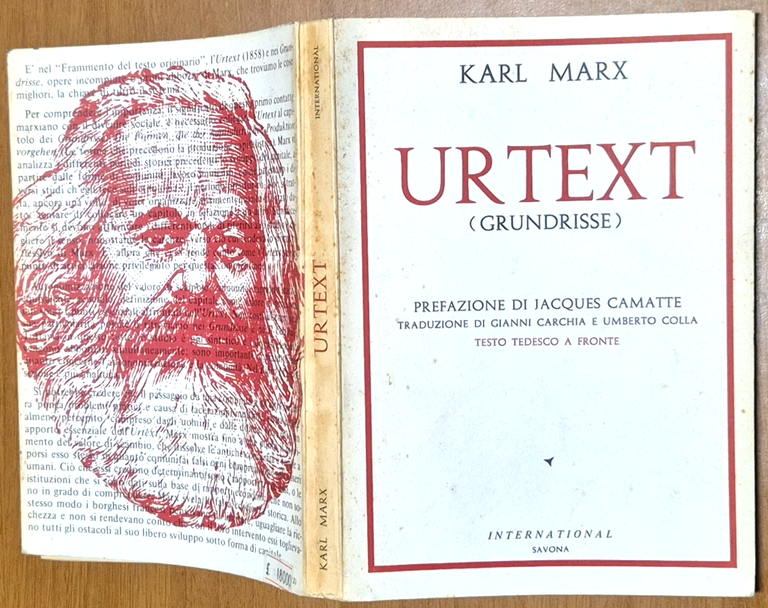 URTEXT Grundrisse di Karl Marx 1977 International Libro testo tedesco …