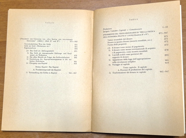 URTEXT Grundrisse di Karl Marx 1977 International Libro testo tedesco …