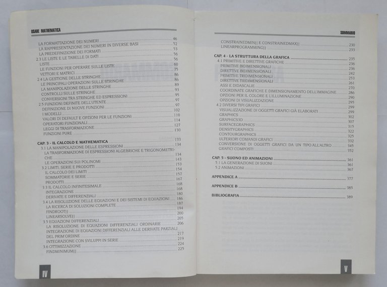 USARE MATHEMATICA di Massimo Banzi 1995 Jackson Libri