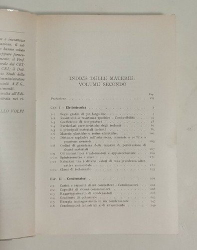 VADEMECUM PER L'ELETTROTECNICO PRATICO volume 2 di C Volpi 1970 …