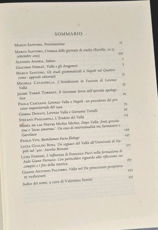 VALLA E NAPOLI IL DIBATTITO FILOLOGICO IN ETÀ UMANISTICA atti …