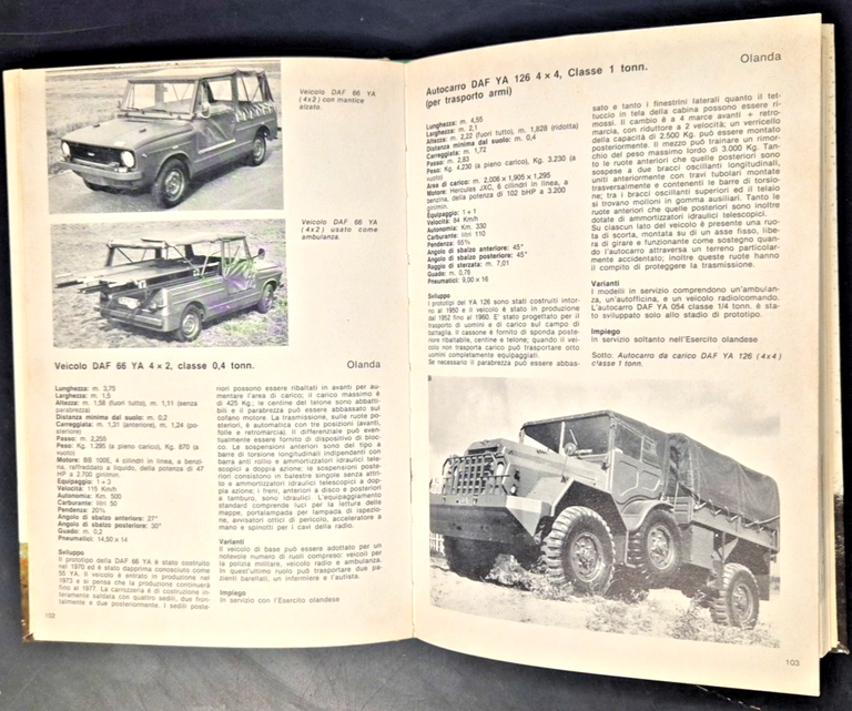 VEICOLI MILITARI NEL MONDO di Christopher Foss 1978 Editoriale Olimpia …