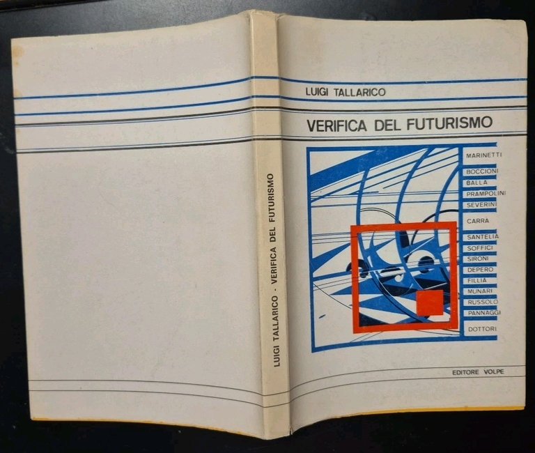 VERIFICA DEL FUTURISMO di Luigi Tallarico 1970 Giovanni Volpe Libro …