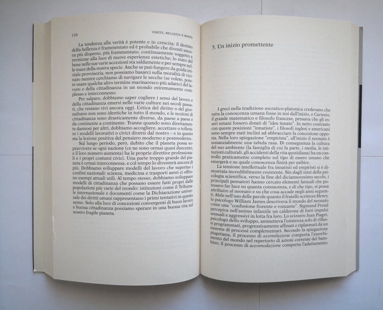 VERITÀ BELLEZZA BONTÀ di Howard Gardner 2011 Feltrinelli libro educare …
