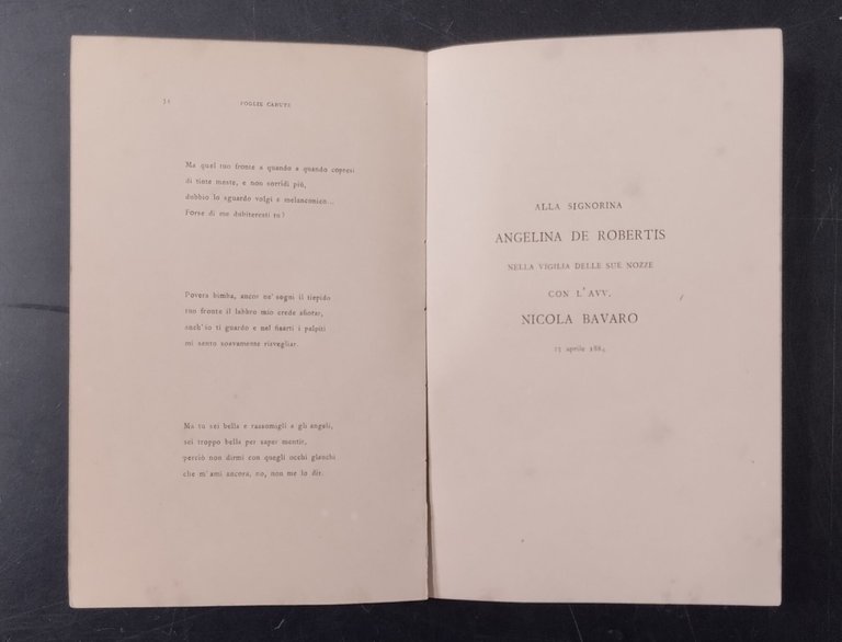 VERSI di Luca Della Gatta 1884 Valdemaro Vecchi Trani Libro …