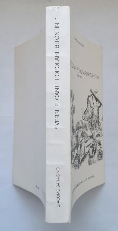 VERSI E CANTI POPOLARI BITONTINI di Giacomo Saracino 1990 libro …