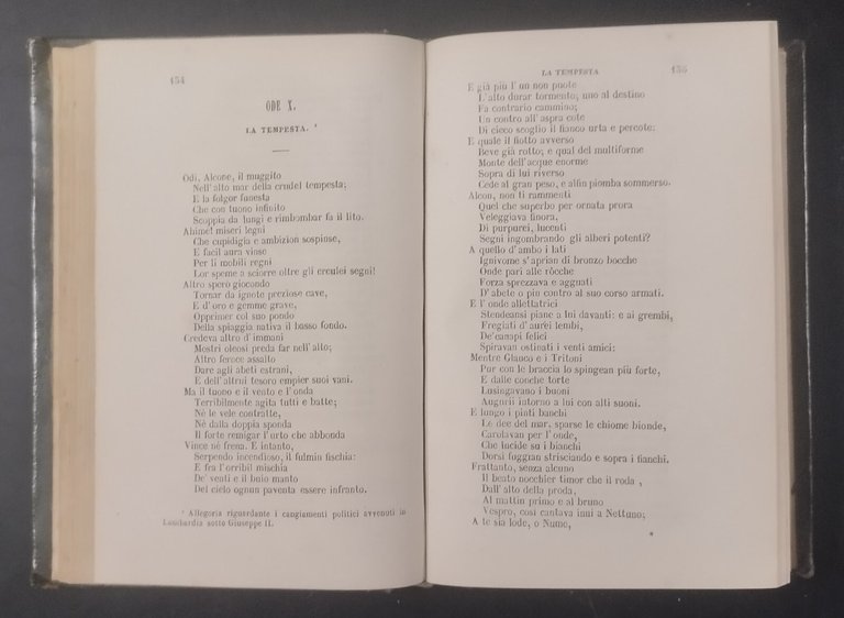 VERSI E POESIE di Giuseppe Parini 1851 Rondinella Libro antico … | Immagine Gallery 4