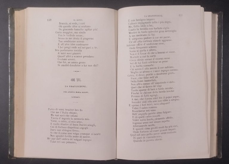 VERSI E POESIE di Giuseppe Parini 1851 Rondinella Libro antico …