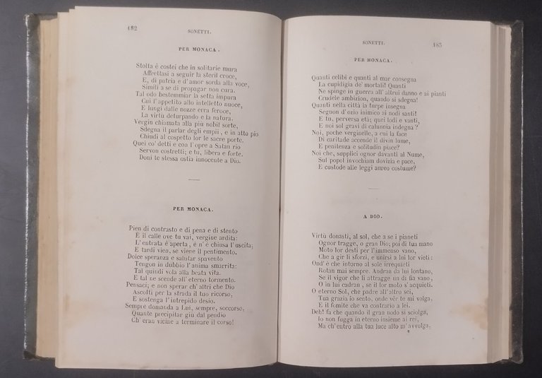 VERSI E POESIE di Giuseppe Parini 1851 Rondinella Libro antico … | Immagine Gallery 8