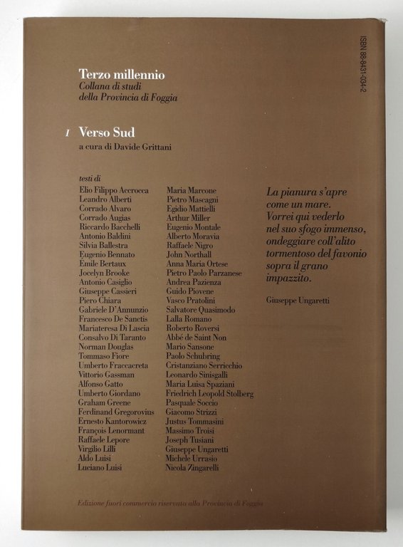 VERSO SUD diari novelle poesie sulla Capitanata a cura di …