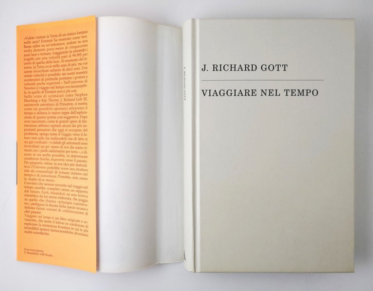 VIAGGIARE NEL TEMPO di Richard Gott 2002 Mondadori libro fisica …