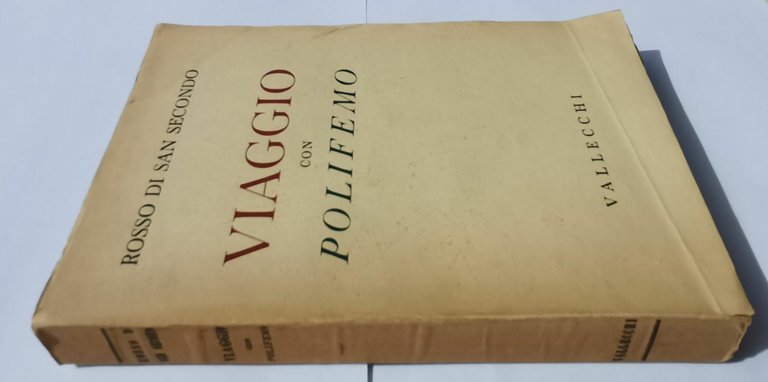 VIAGGIO CON POLIFEMO di Rosso di San Secondo 1941 Vallecchi …