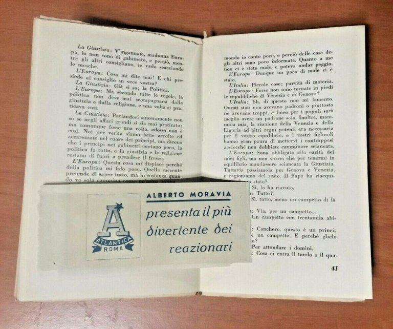 VIAGGIO DI PULCINELLA di Monaldo Leopardi 1945 Atlantica libro Alberto …