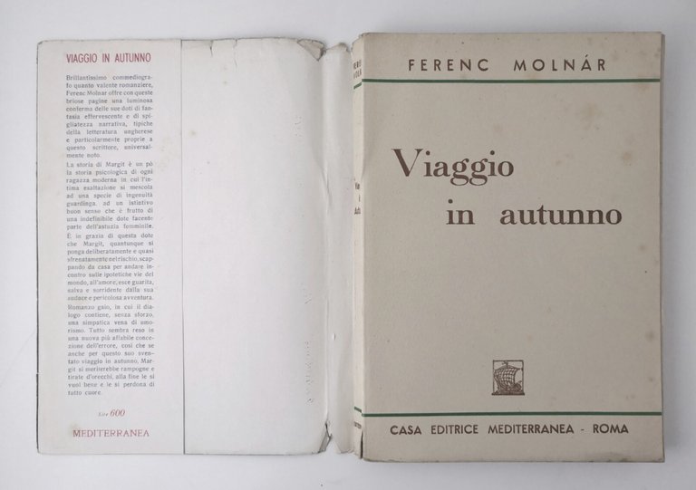 VIAGGIO IN AUTUNNO di Ferenc Molnar 1946 Casa Editrice Mediterranea …