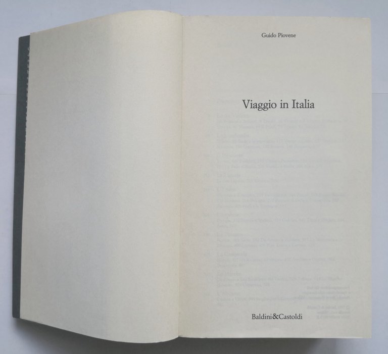 VIAGGIO IN ITALIA di Guido Piovene 1993 Baldini e Castoldi …