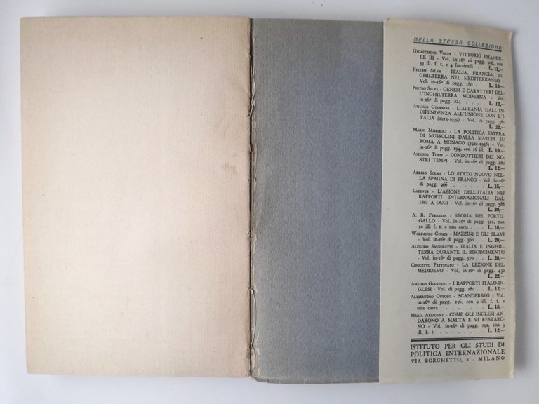 VICINO E LONTANO ORIENTE di Italo Zingarelli 1940 ISPL libro …