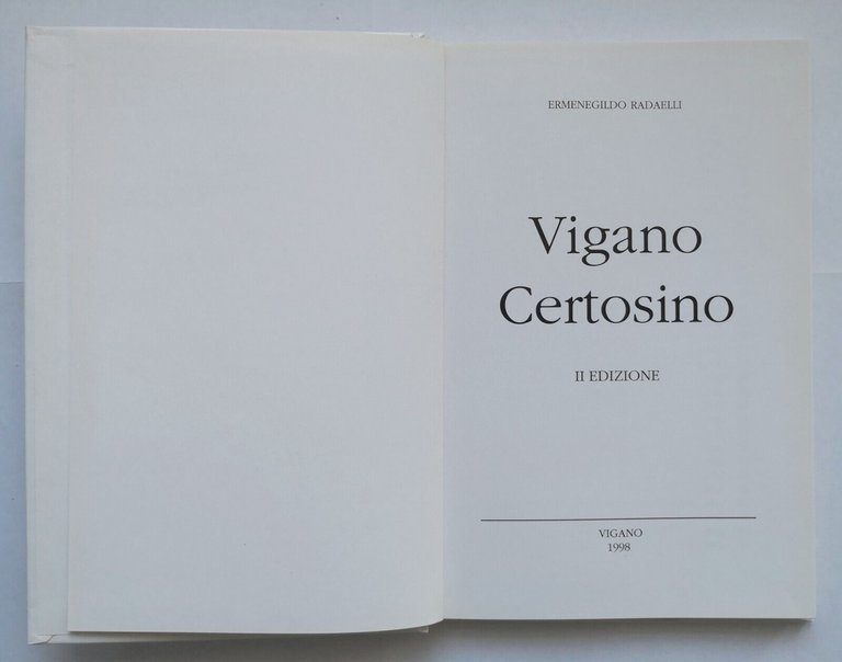VIGANO CERTOSINO di Radaelli 1998 Rotary Club Corsico Naviglio Grande …
