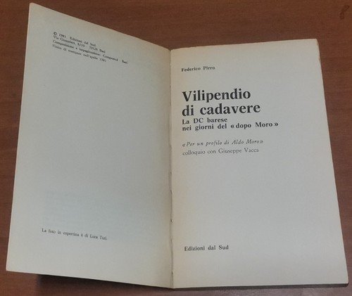 VILIPENDIO DI CADAVERE la DC Barese nei giorni del Dopo …